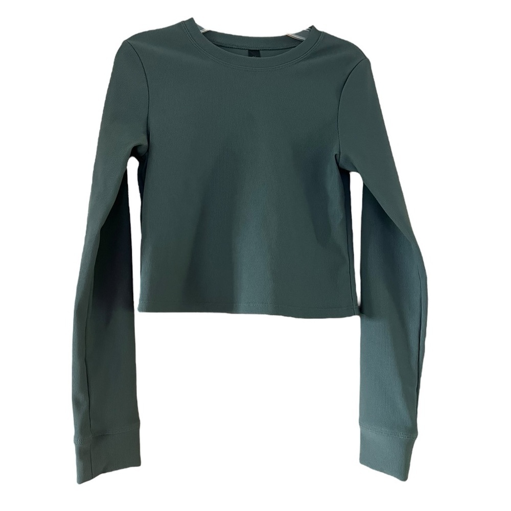 Kyodan Dark Green Long Sleeve Crop Top